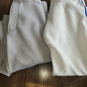 2 pairs youth Mizuno baseball pants